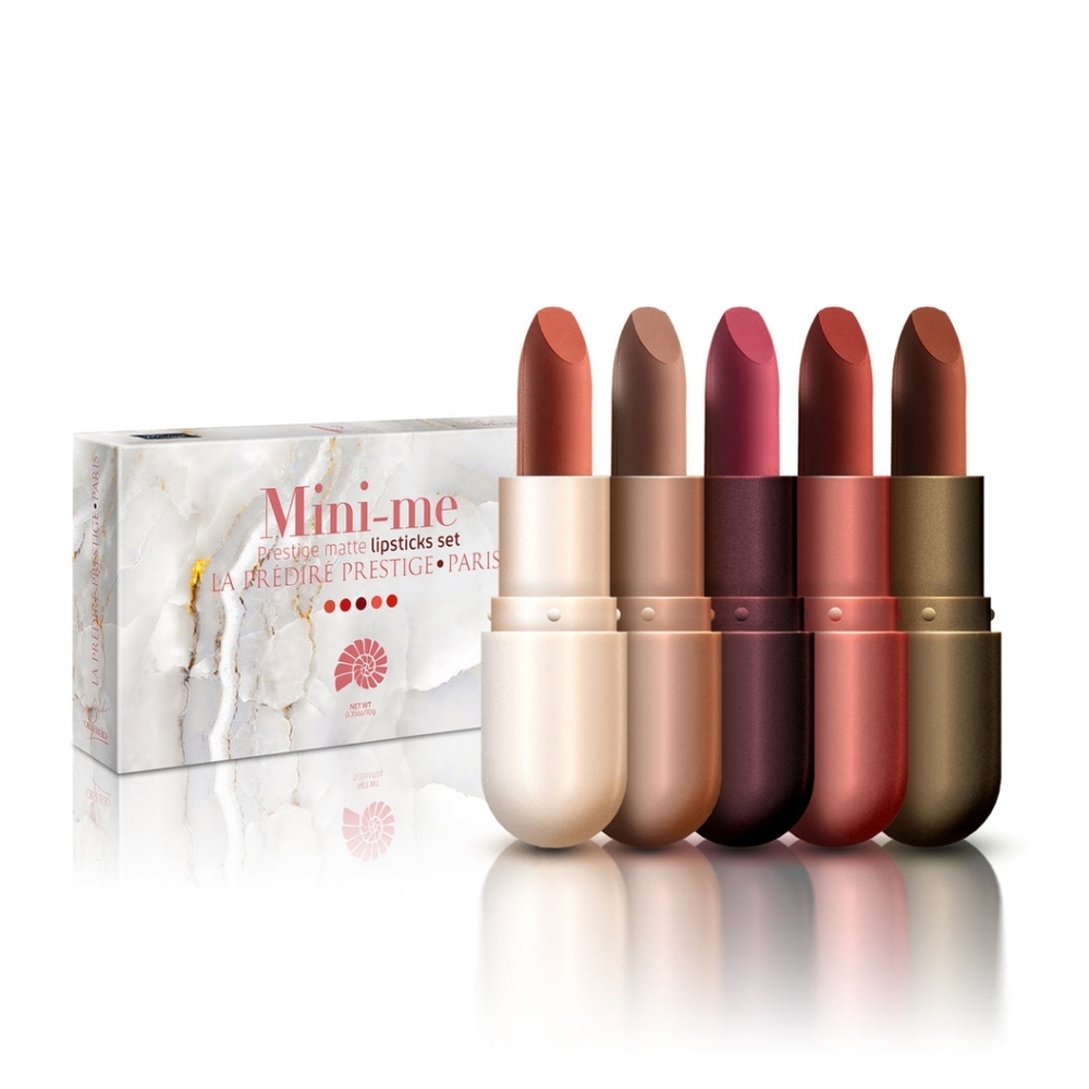 NIB Predire Prestige Mini Me Matte Lipsticks Set 5 Shades Capsule Lipstick New